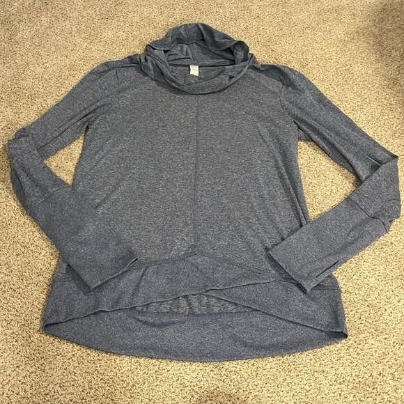 Marika Tops - Marika Cowl Neck Blue Sweater Size Medium